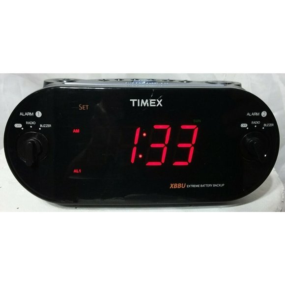 Timex Other Timex T75 Rediset Dual Alarm Clock Radio Amfm Large